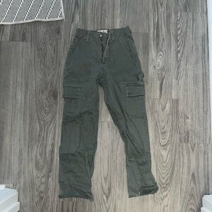 Navy green Hollister cargo pants